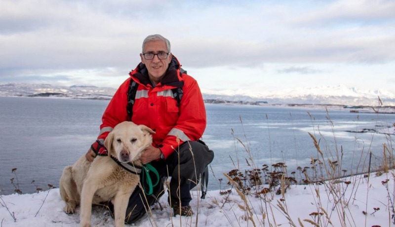 El perro de un olavarriense salv a un esquiador en Ushuaia